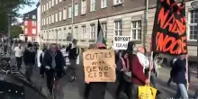 Copenaghen, protesta pro-Pal durante il summit Ue sulla difesa