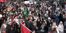 Manifestazione per Gaza a Parigi, sostegno al popolo palestinese