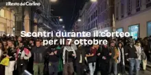 I video degli scontri a Bologna durante la manifestazione per il 7 ottobre