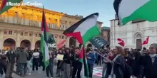 Manifestazione Pro Pal a Bologna dopo il nuovo attaccato alla Flotilla