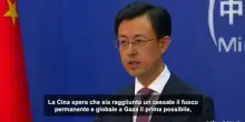 Pechino "spera" in un cessate il fuoco a Gaza "permanente e completo"