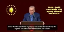 Gaza, Erdogan: Turchia contribuirà a vigilare su attuazione accordo