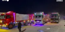 Camion di aiuti verso Gaza al valico di Rafah