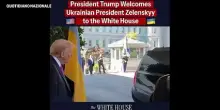 Trump accoglie Zelensky al suo arrivo alla casa Bianca
