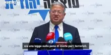 Il ministro israeliano Ben Gvir chiede pena di morte per i terroristi