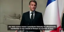 Ucraina, Macron: concessioni territori negoziabili solo da Zelensky