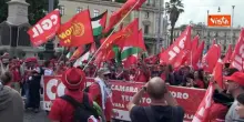 "Democrazia al lavoro", la manifestazione della Cgil a Roma, la partenza del corteo