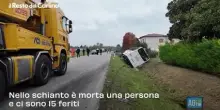Tragedia a Oderzo (Treviso), incidente tra autobus di studenti e auto: il video