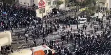 Ebrei ultraortodossi manifestano a Gerusalemme contro la coscrizione