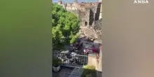 Roma, crollo Torre dei Conti: le operazioni di soccorso e messa in sicurezza