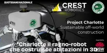 Charlotte il ragno-robot che costruisce abitazioni in 3D
