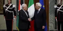 M.O,Quirinale: Mattarella ha ricevuto Presidente Palestina Mahmoud Abbas