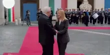 Meloni incontra il presidente palestinese Abu Mazen a Palazzo Chigi