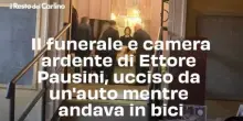 Il funerale e camera ardente di Ettore Pausini, ucciso da un'auto mentre andava in bici