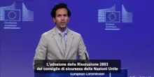 L'Ue elogia il voto Onu sul piano di pace Usa per Gaza