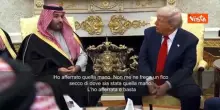 Trump scherza con bin Salman: Non gli dò il pugno come Biden, preferisco stretta di mano