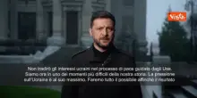Piano di pace Usa, Zelensky nel discorso agli ucraini: Non tradirò gli interessi nazionali