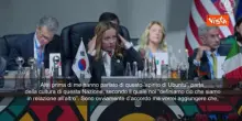 Meloni al G20: Lavorare con partner Usa e Ue per pace giusta in Ucraina