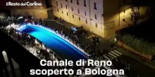 Canale di Reno scoperto a Bologna: il video dall'alto
