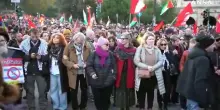Il corteo per la Palestina sfila per le vie di Roma