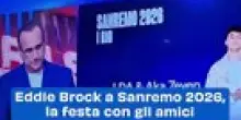 Eddie Brock a Sanremo 2026, la festa con gli amici
