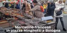 Mercatino francese in piazza Minghetti a Bologna, il video