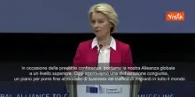 Von der Leyen all'Alleanza Globale contro traffico migranti: Aprire rotte legali