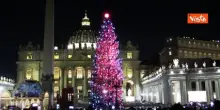 L'accensione dell'albero di Natale e l'inaugurazione del presepe a Piazza San Pietro