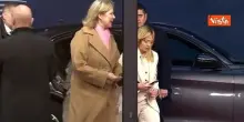Meloni arriva al Consiglio Ue di Bruxelles