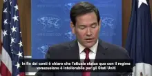 Venezuela, Rubio: il regime venezuelano &egrave; "intollerabile" per gli Usa
