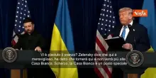 Trump ai cronisti: Vi &egrave; piaciuto il pranzo? Zelensky dice che qui &egrave; meglio della Casa Bianca