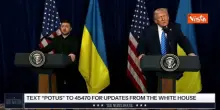 Trump: "Putin vuole che l'Ucraina abbia successo" e Zelensky sorride