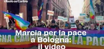 Marcia per la pace a Bologna: il video