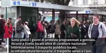 Dopo le festivita' al via la prima tornata di scioperi nei trasporti