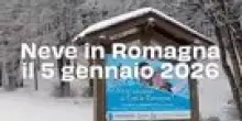 Neve in Romagna il 5 gennaio 2026: video