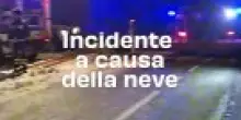 Incidente a causa della neve: il video
