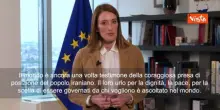 Metsola (Pres. Parlamento UE): Europa vede cosa succede in Iran. Cambiamento in arrivo