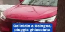 Gelicidio a Bologna, pioggia ghiacciata e graupel: il video