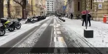 Spolverata di neve a Bolzano, 15 cm a passo Resia