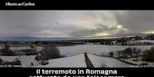 Il video del terremoto in Romagna catturato da una telecamera