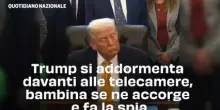 Trump si addormenta davanti alle telecamere, bambina se ne accorge e fa la spia