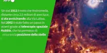 Ansa VERIFIED - C'e' la possibilita' che Via Lattea e Andromeda finiscano per collidere?