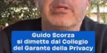 Guido Scorza si dimette dal Collegio del Garante della Privacy
