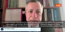Draghi riceve Premio Carlo Magno: Ue ha pi&ugrave; nemici che mai, si rafforzi su difesa e mercati