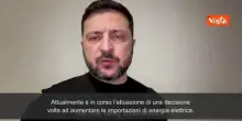 Guerra Ucraina, Zelensky: "Ringraziopartner che ci aiutano a difenderci, inclusa Italia"