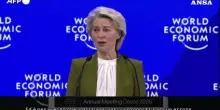 Von&nbsp;der&nbsp;Leyen a Davos: "I&nbsp;dazi&nbsp;Usa contro gli alleati sono un errore, la nostra risposta sara' ferma"