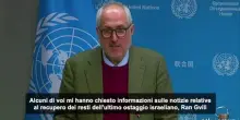 L'Onu: Bene il ritorno degli ultimi resti degli ostaggi di Gaza