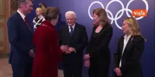 Milano Cortina, la Principessa Reale Anna del Regno Unito arriva alla cerimonia d'apertura