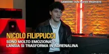 Sanremo, Nicol&ograve; Filippucci: "L'ansia si trasforma in adrenalina"