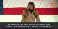 Gli auguri di Melania Trump alle forze armate Usa: "Buon San Valentino"
